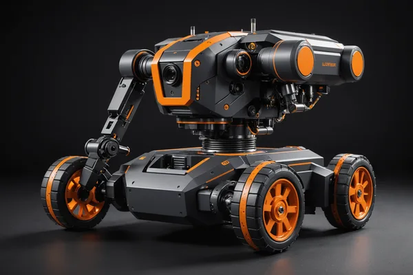 Shifters AI robot chassis showing sensor payload and gripping mechanism